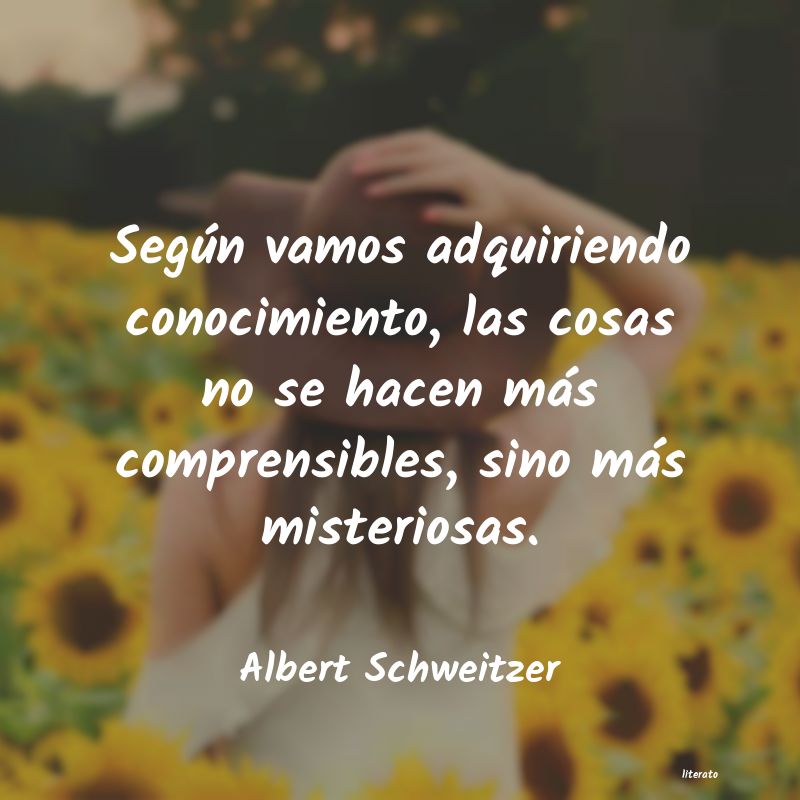 frases de Albert Schweitzer