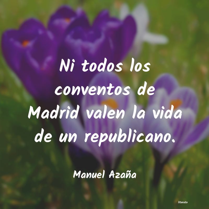 frases de Manuel Azaña