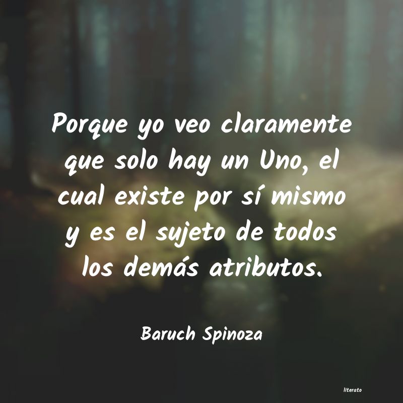 Frases de Baruch Spinoza