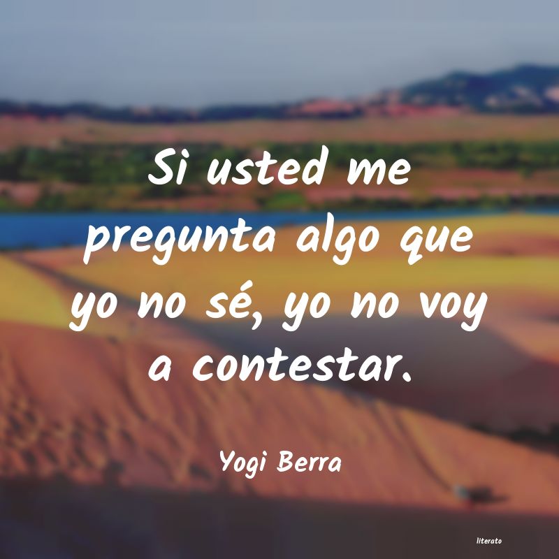 Frases de Yogi Berra