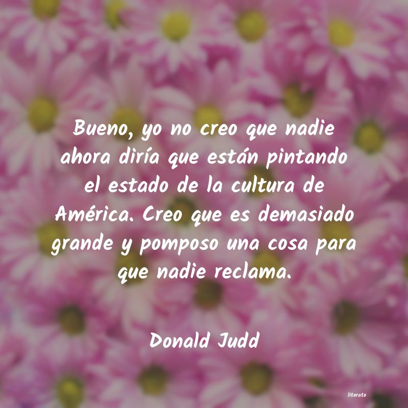 frases de Donald Judd