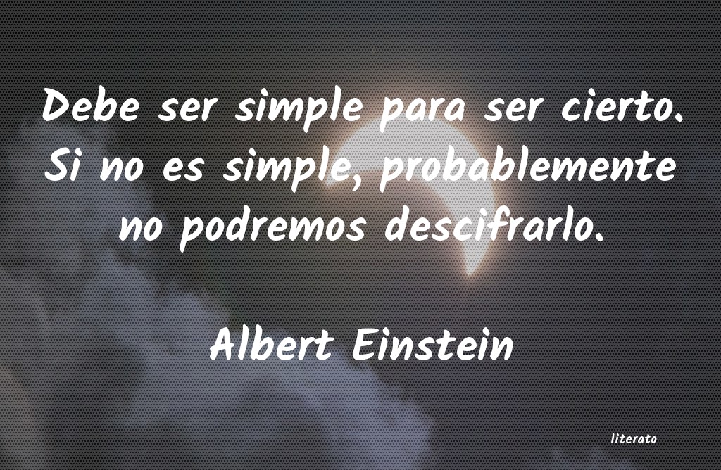 frases lo simple einstein