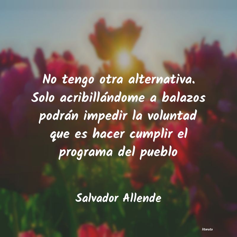 frases de Salvador Allende