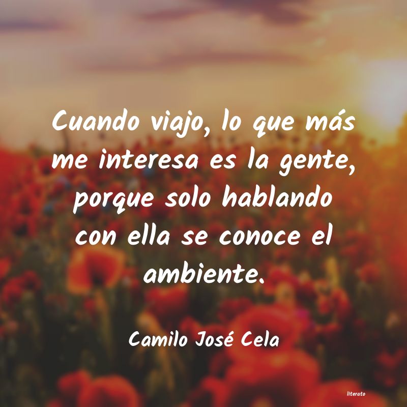 frases de Camilo José Cela