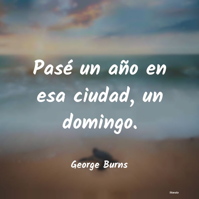 frases de George Burns