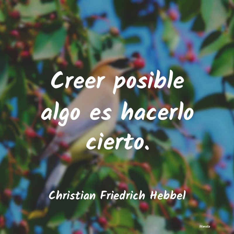 frases de Christian Friedrich Hebbel