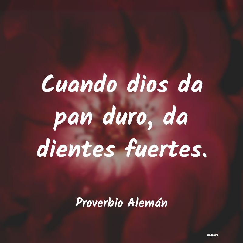 Frases de Proverbio Alemán