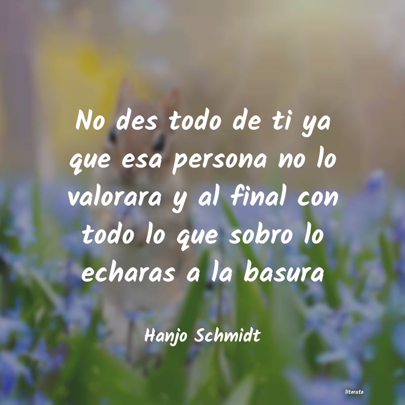 frases de Hanjo Schmidt