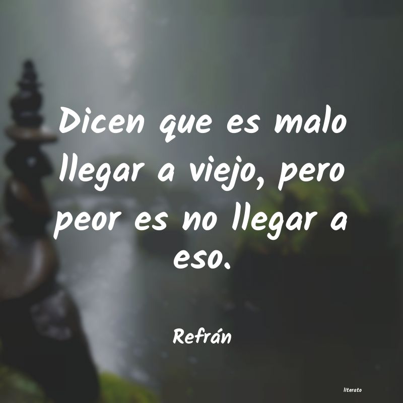 Frases de Refrán