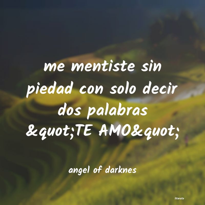 Frases de angel of darknes