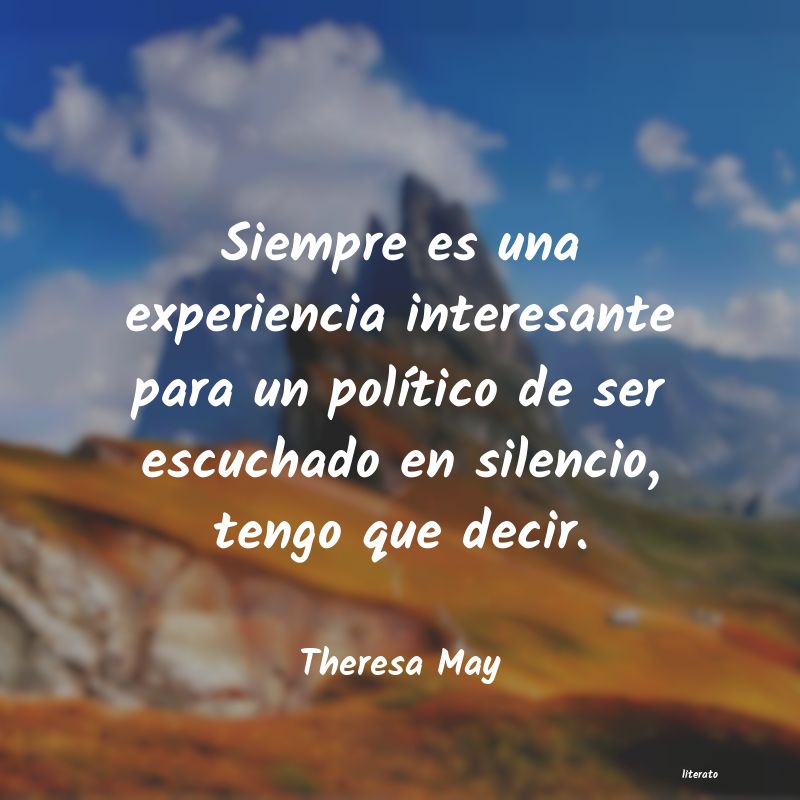 frases de Theresa May