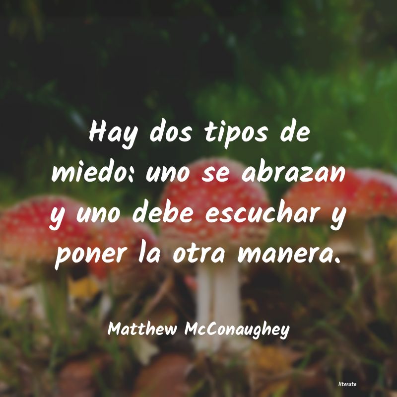 frases de Matthew McConaughey