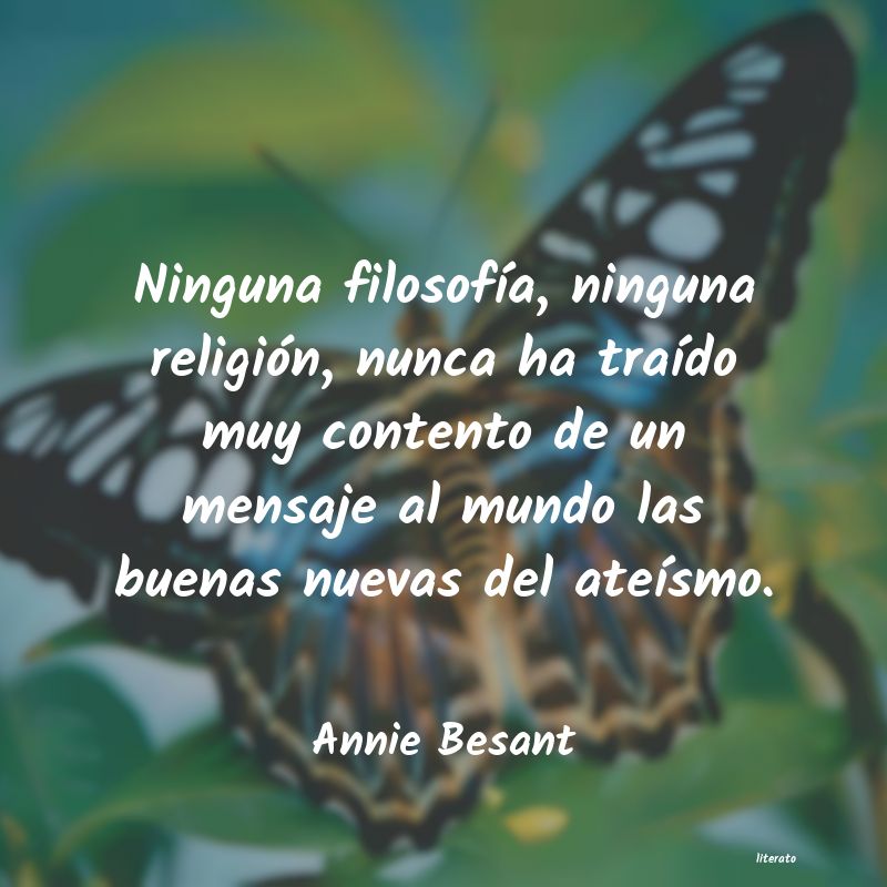 Frases de Annie Besant