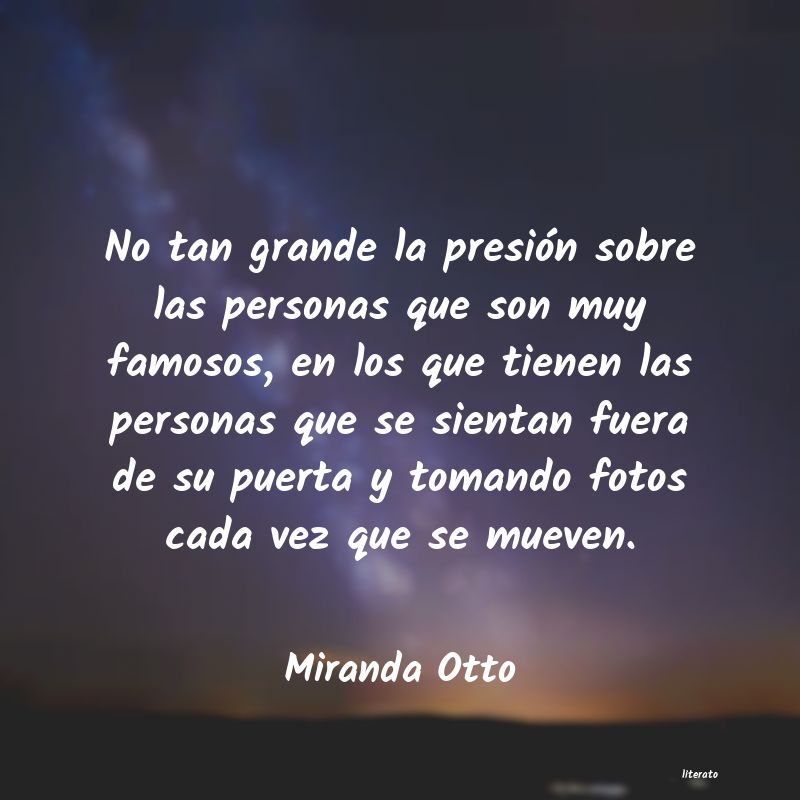 frases de Miranda Otto