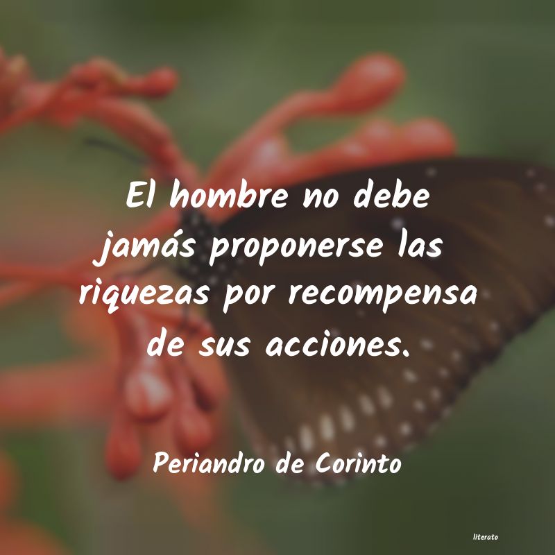 frases de Periandro de Corinto