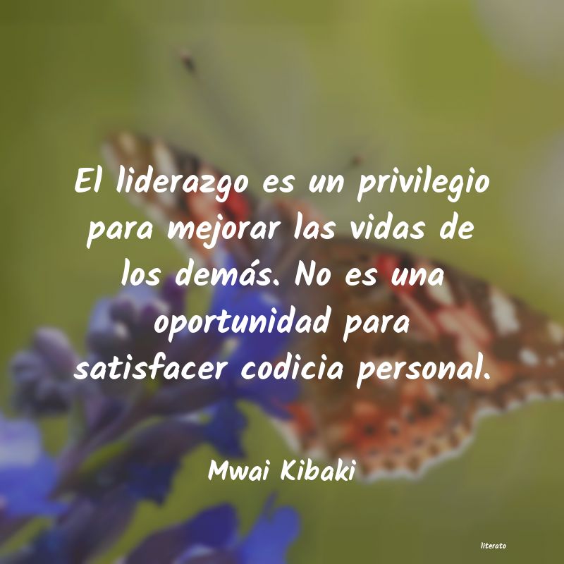 frases de Mwai Kibaki