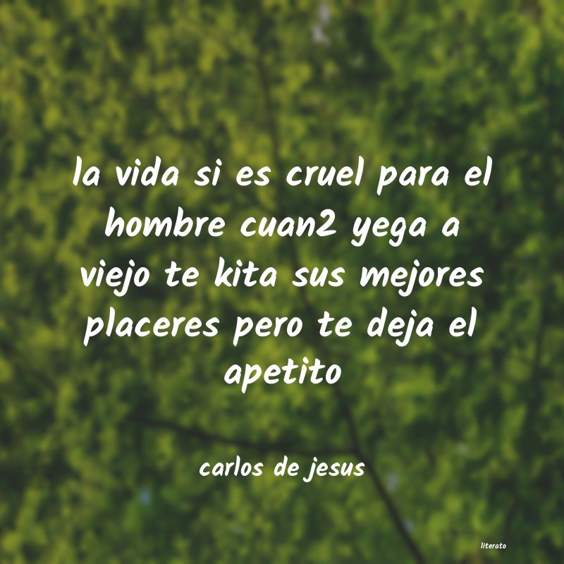 frases de carlos de jesus