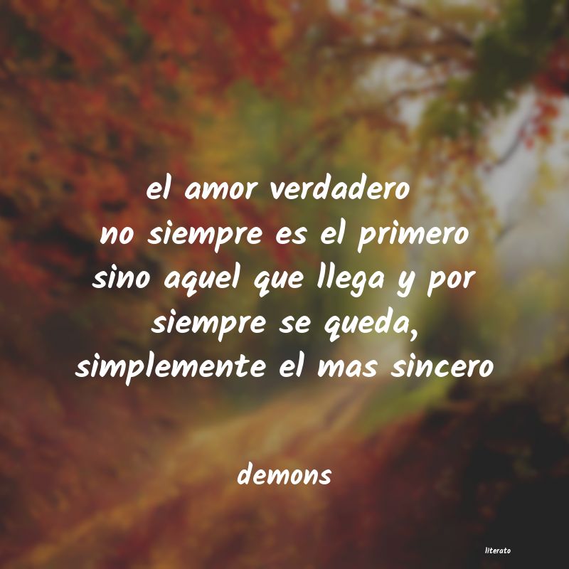 Demons: el amor verdadero no siempre e