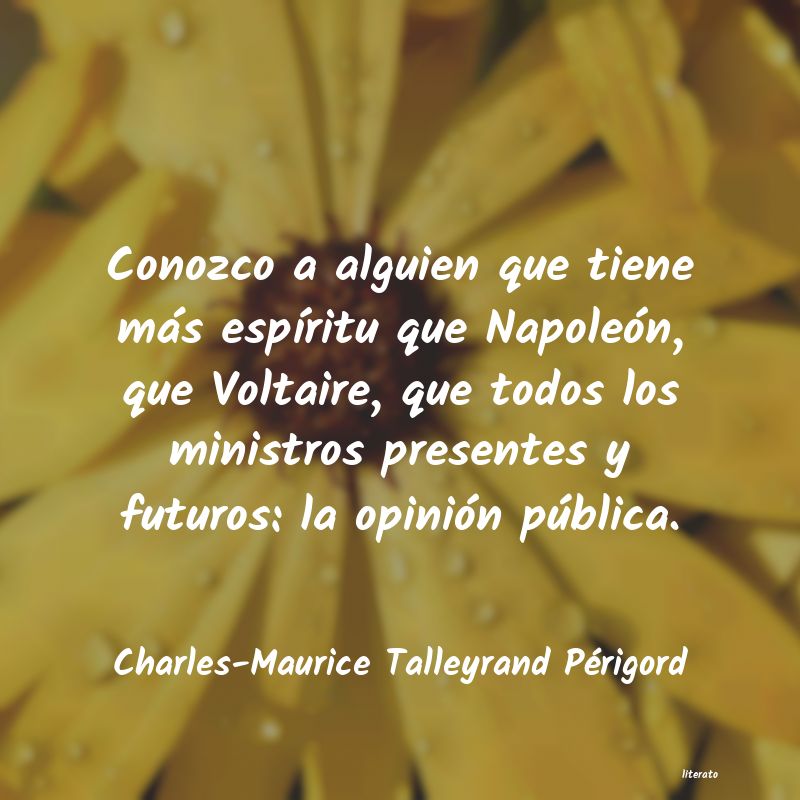 Frases de Charles-Maurice Talleyrand Périgord