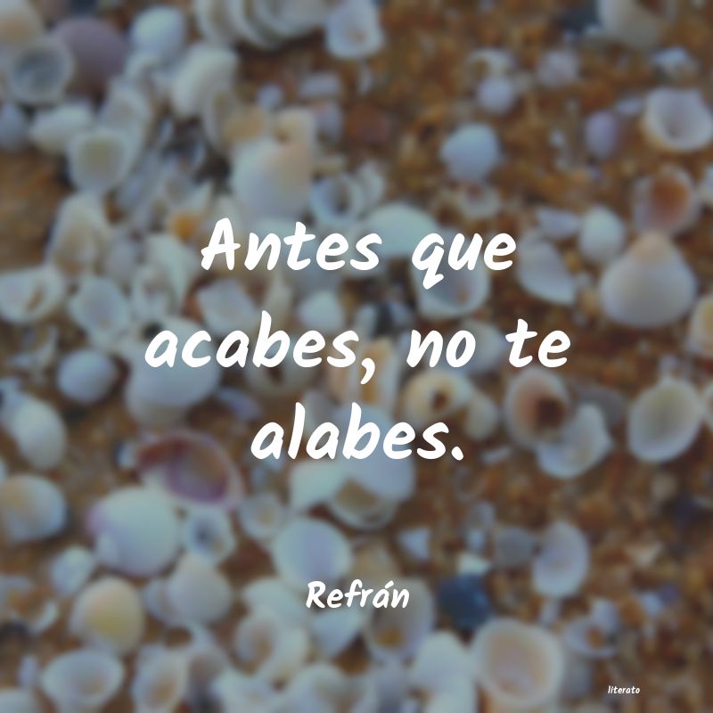 Frases de Refrán