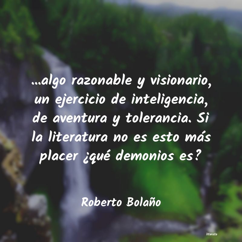 frases de Roberto Bolaño