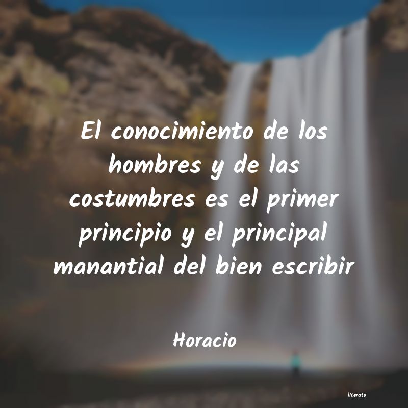 frases de Horacio