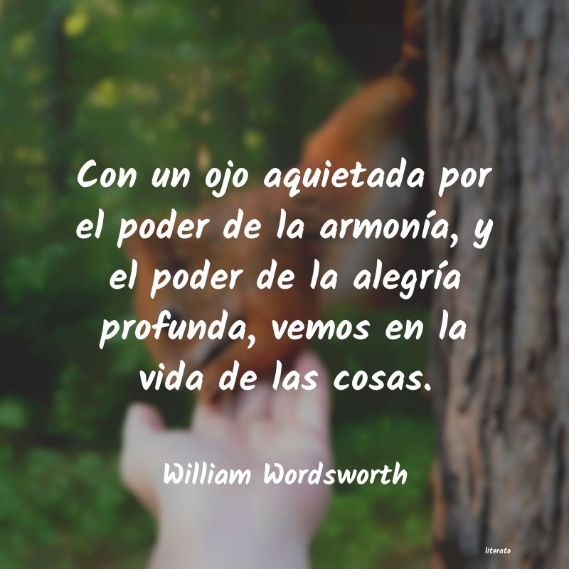 Frases de William Wordsworth