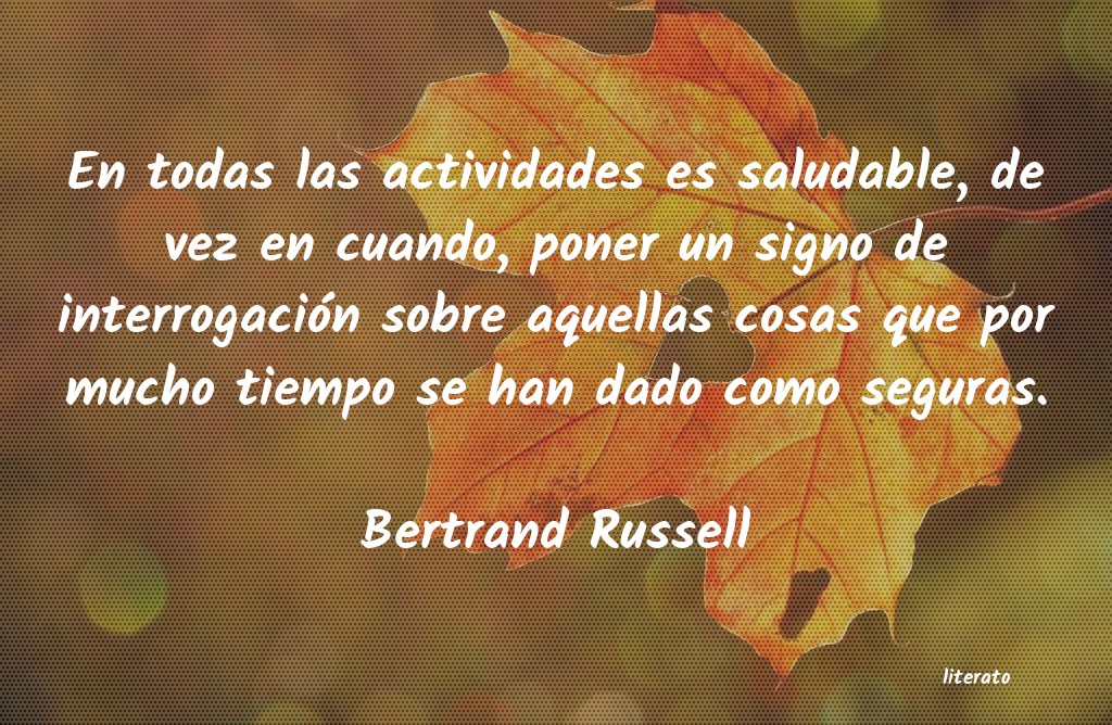 Frases de Bertrand Russell