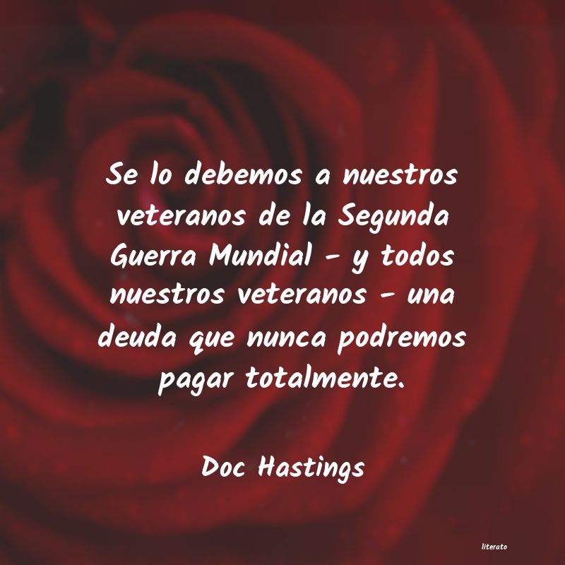 frases de Doc Hastings