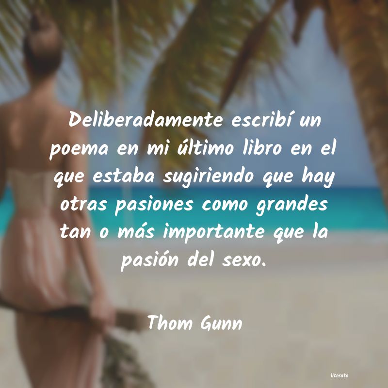 Frases de Thom Gunn