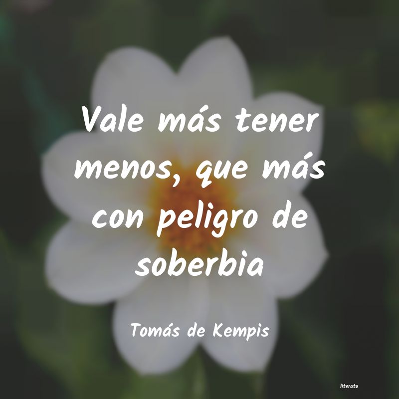 Frases de Tomás de Kempis