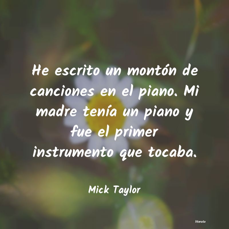 frases de Mick Taylor