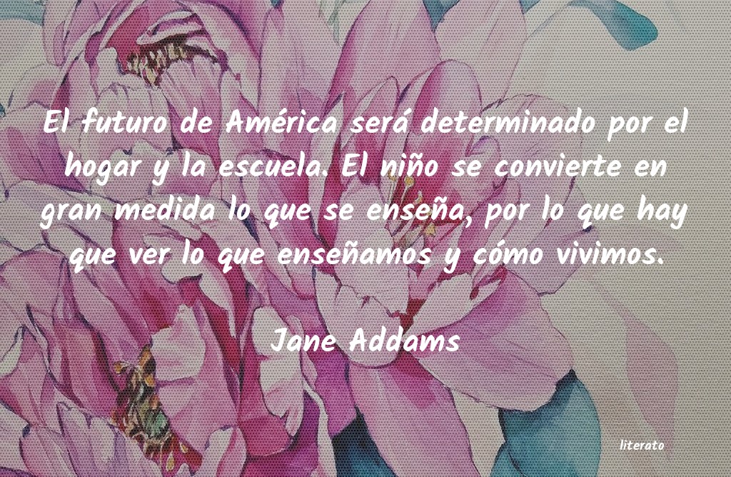 frases de Jane Addams