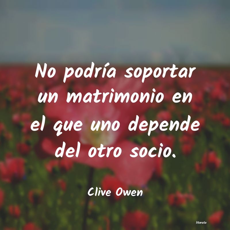 frases de Clive Owen