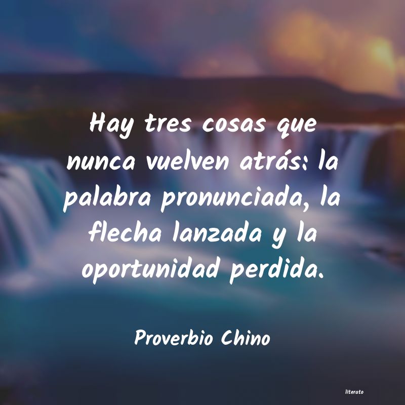 Frases de Proverbio Chino