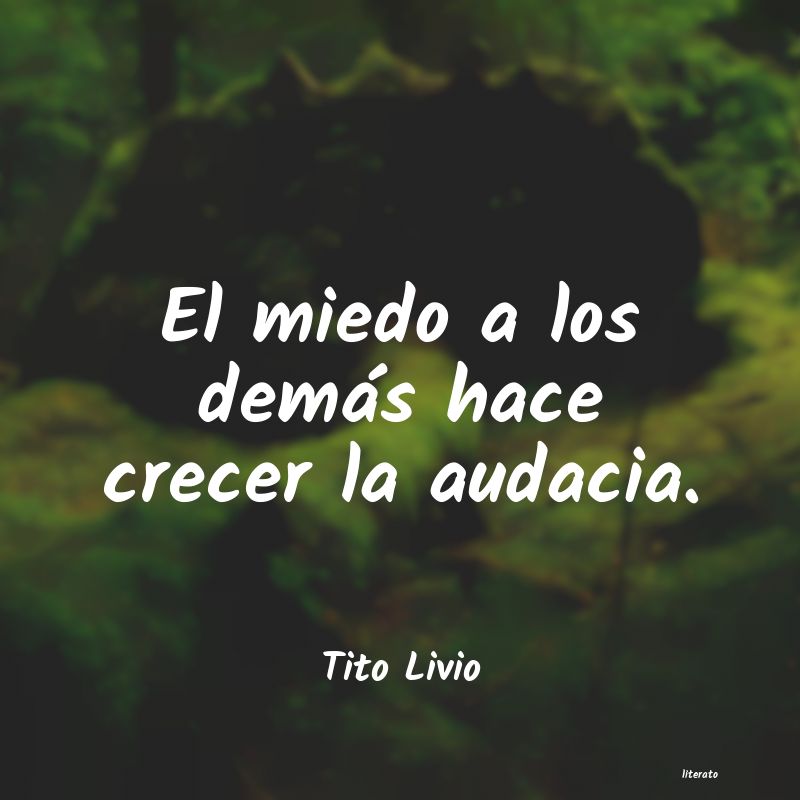 frases de Tito Livio