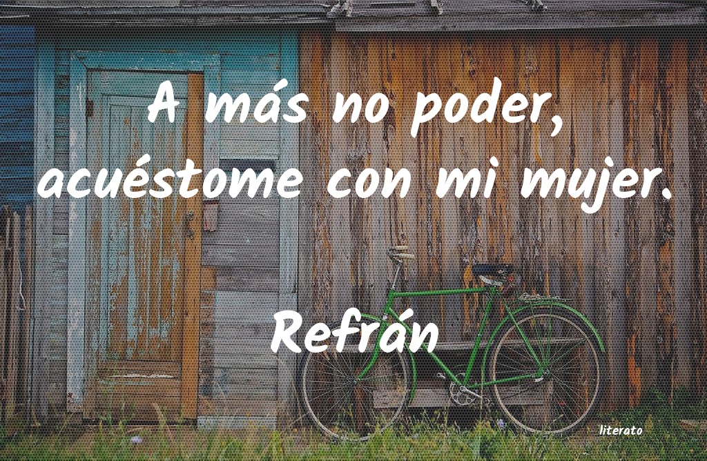 Frases de Refrán