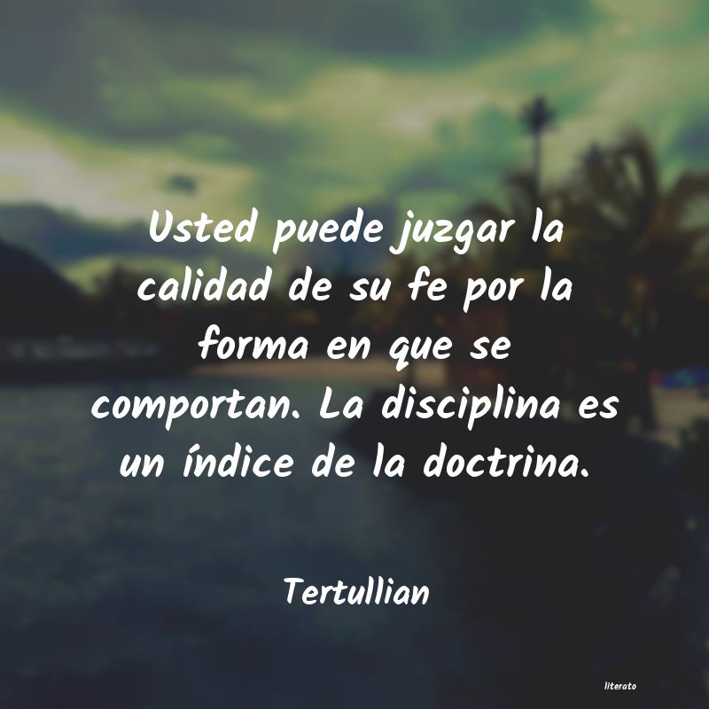 Frases de Tertullian