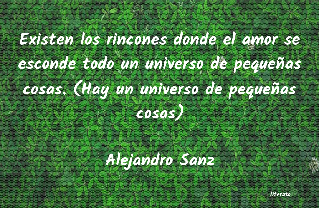 universo de pequenas cosas frases