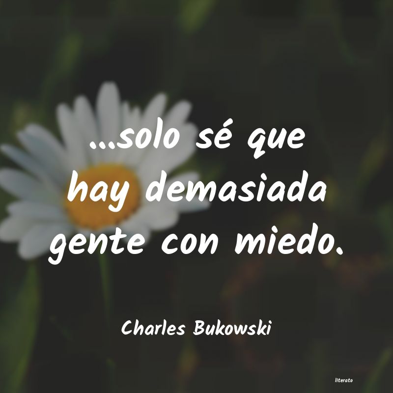 frases de Charles Bukowski