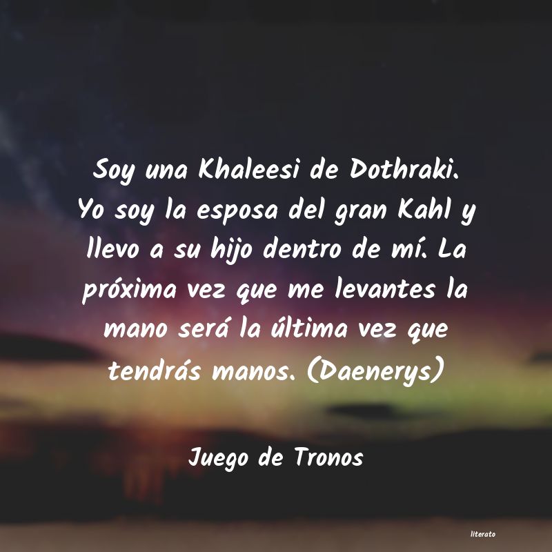 frases de Juego de Tronos