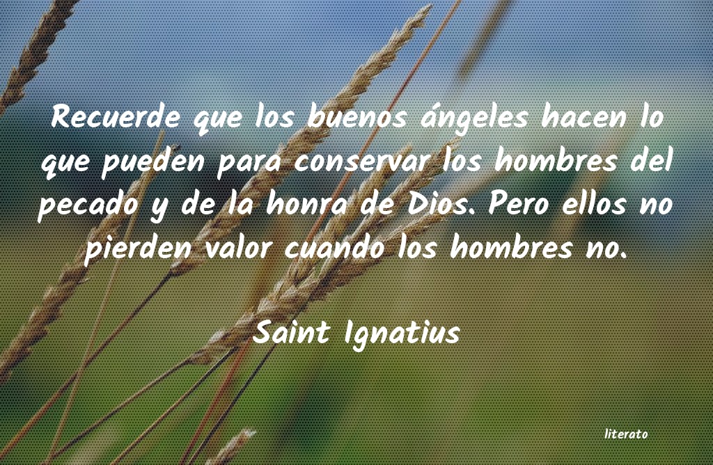 frases de Saint Ignatius
