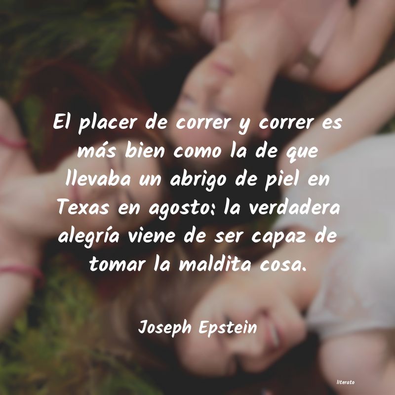 frases de Joseph Epstein
