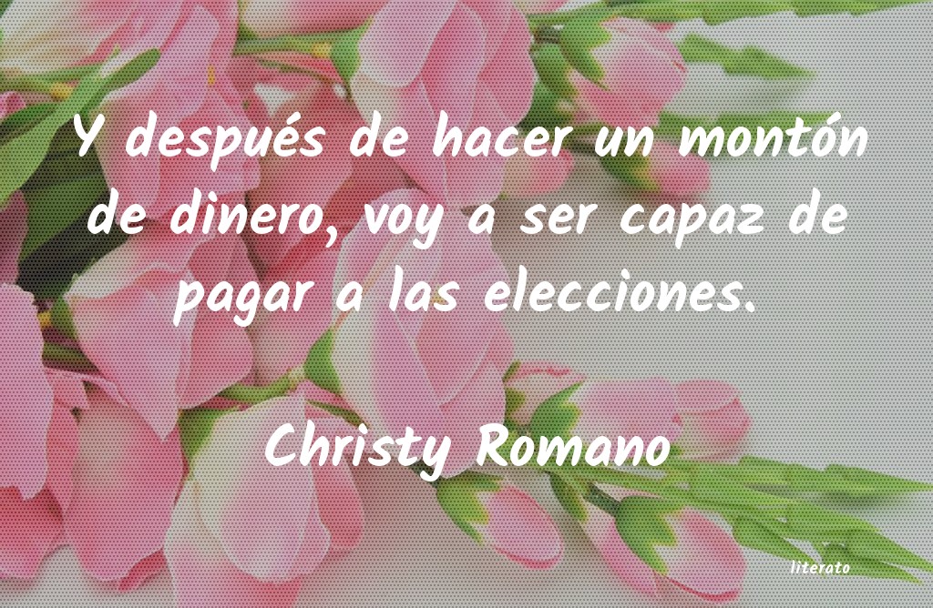 frases de Christy Romano