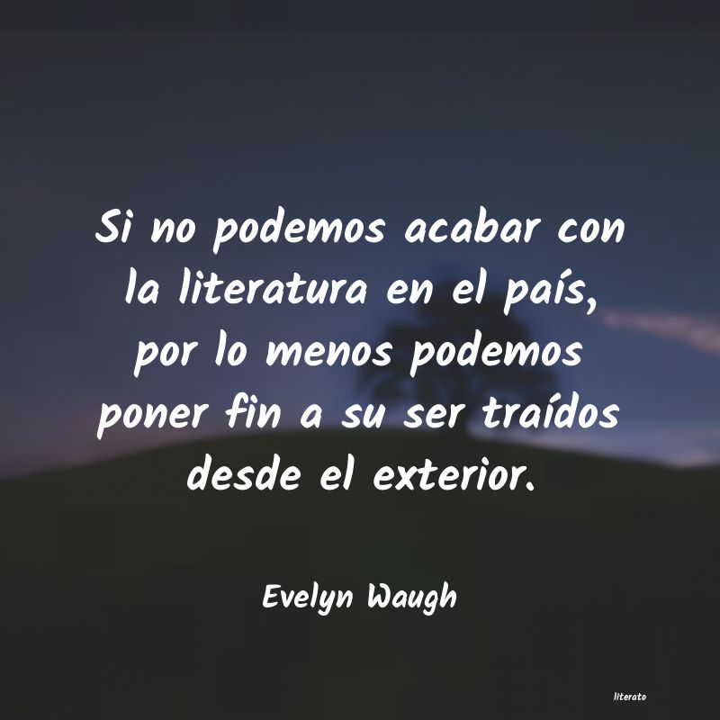 frases de Evelyn Waugh