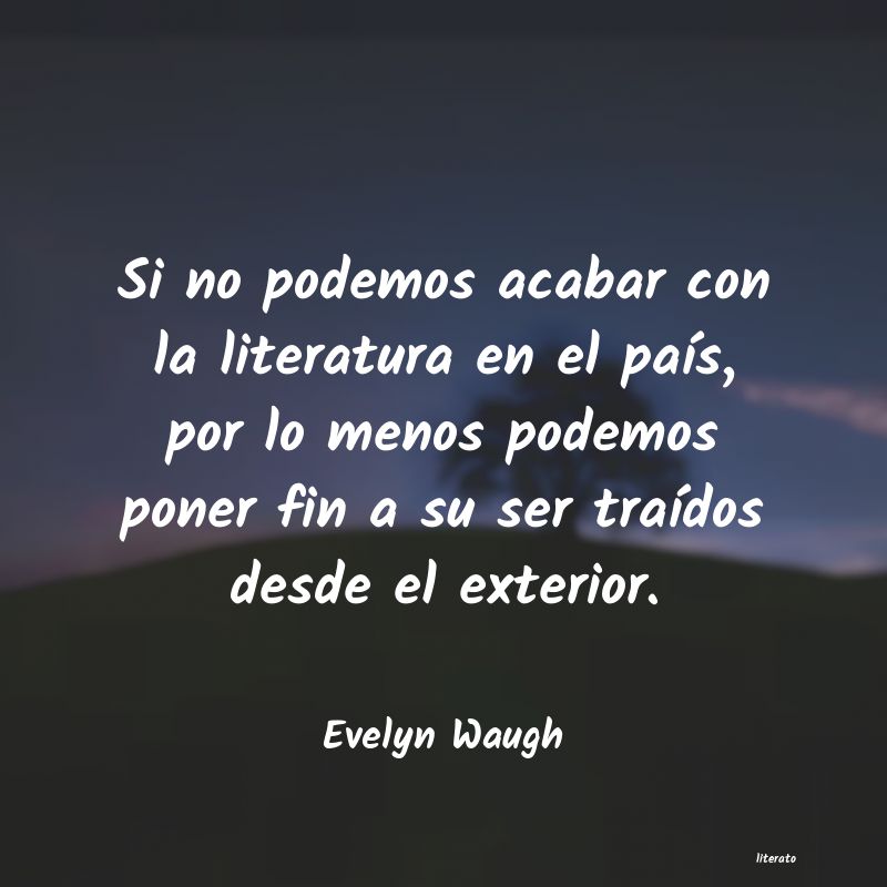 Frases de Evelyn Waugh