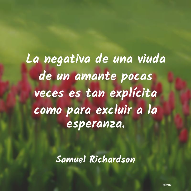 Frases de Samuel Richardson