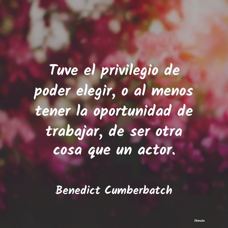 Frases de Benedict Cumberbatch