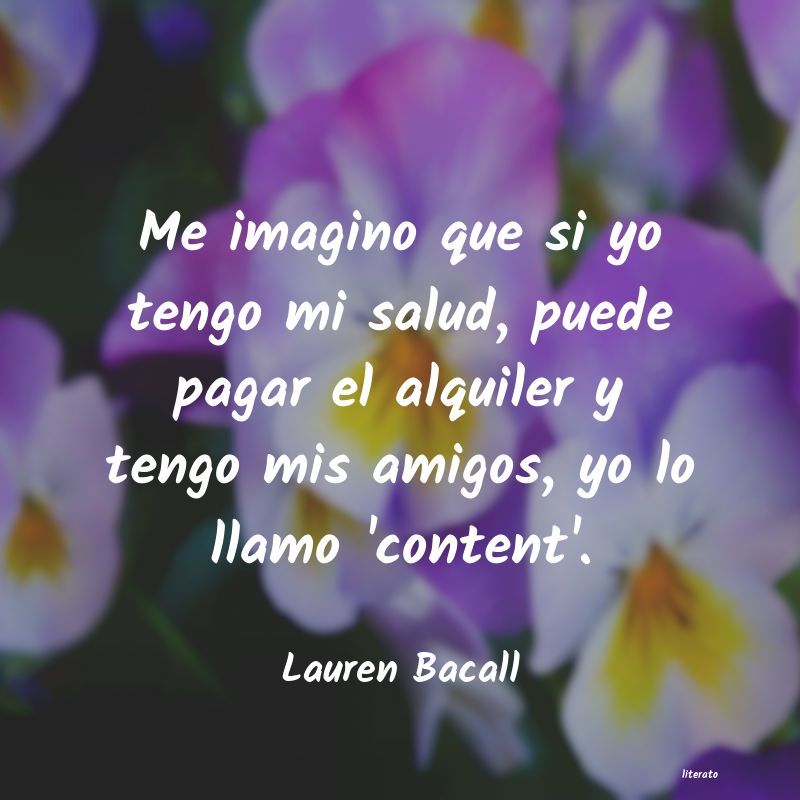 frases de Lauren Bacall