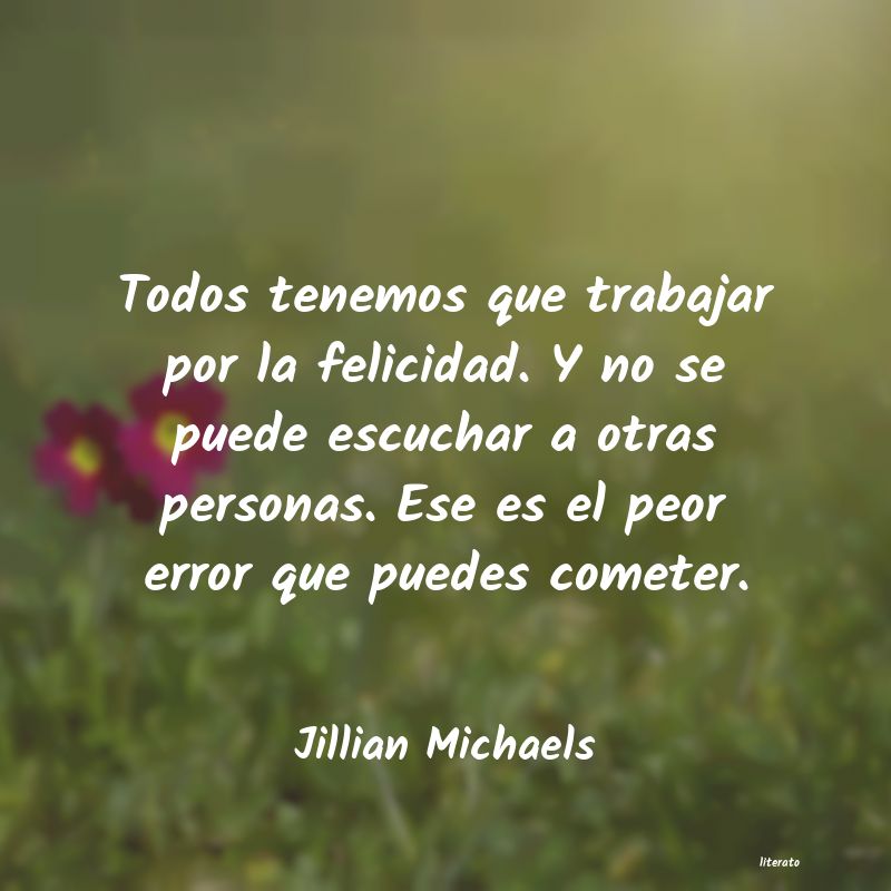 frases de Jillian Michaels